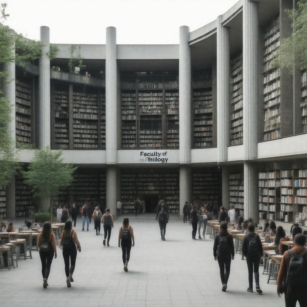 Click to view larger image AI-created image of Faculty of Philology