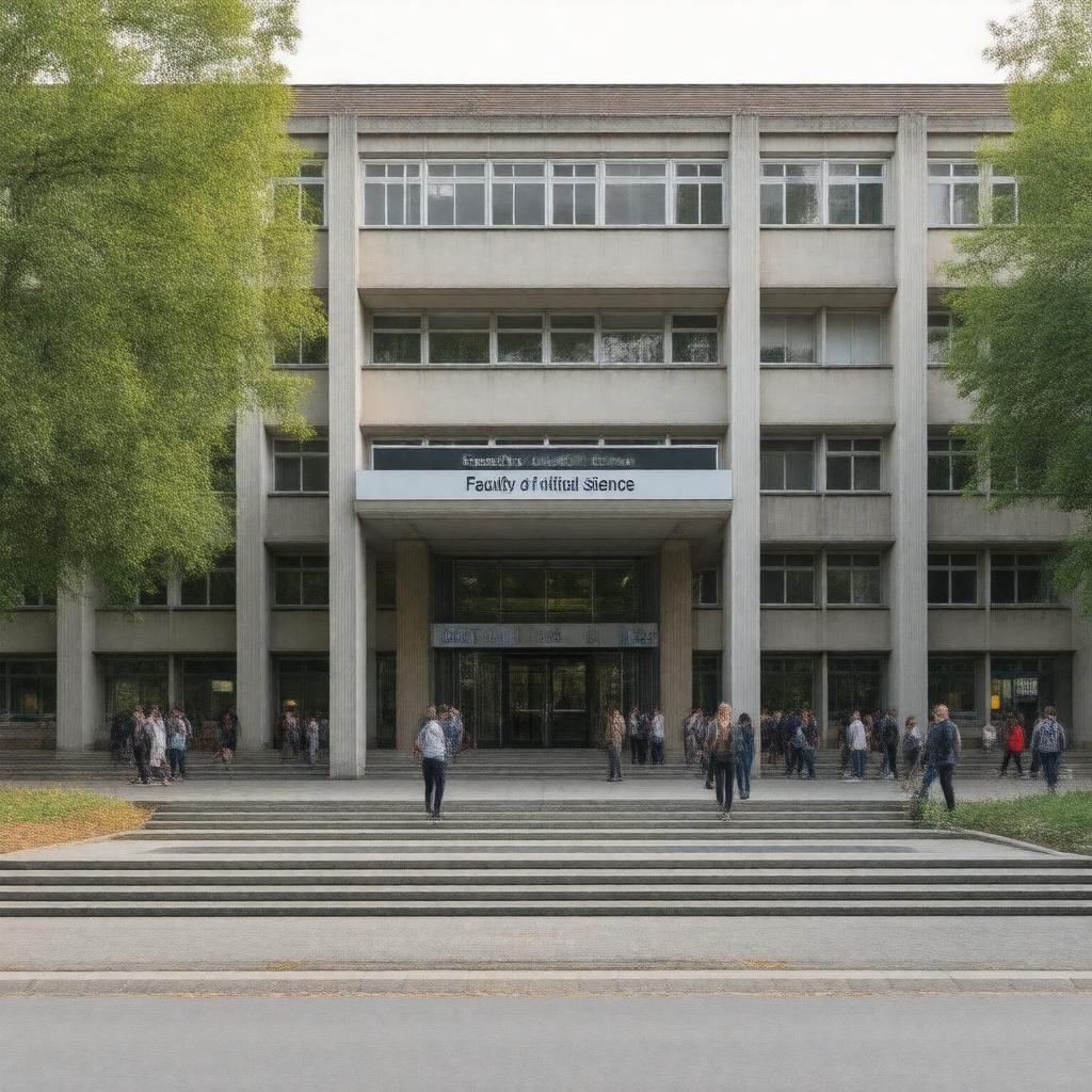 Click to view larger image AI-created image of Faculty of Political Science