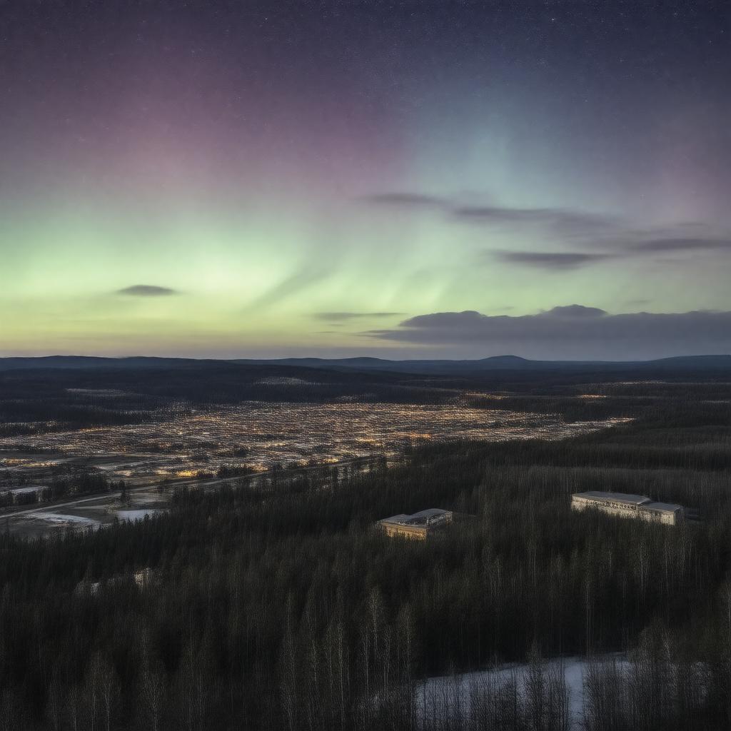 AI-created image of Fairbanks, Alaska, United States