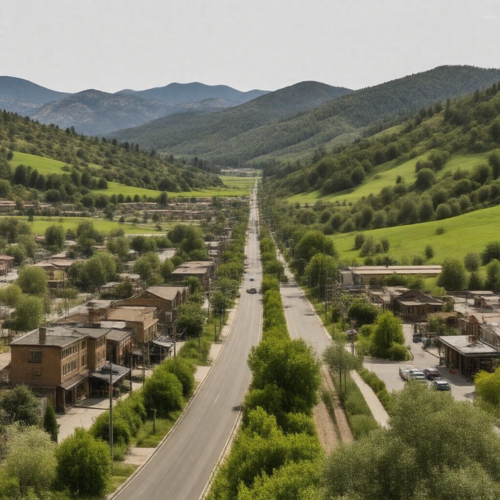 AI-created image of Fairfax, California, United States