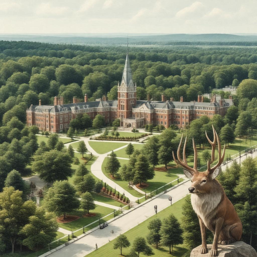 AI-created image of Fairfield University