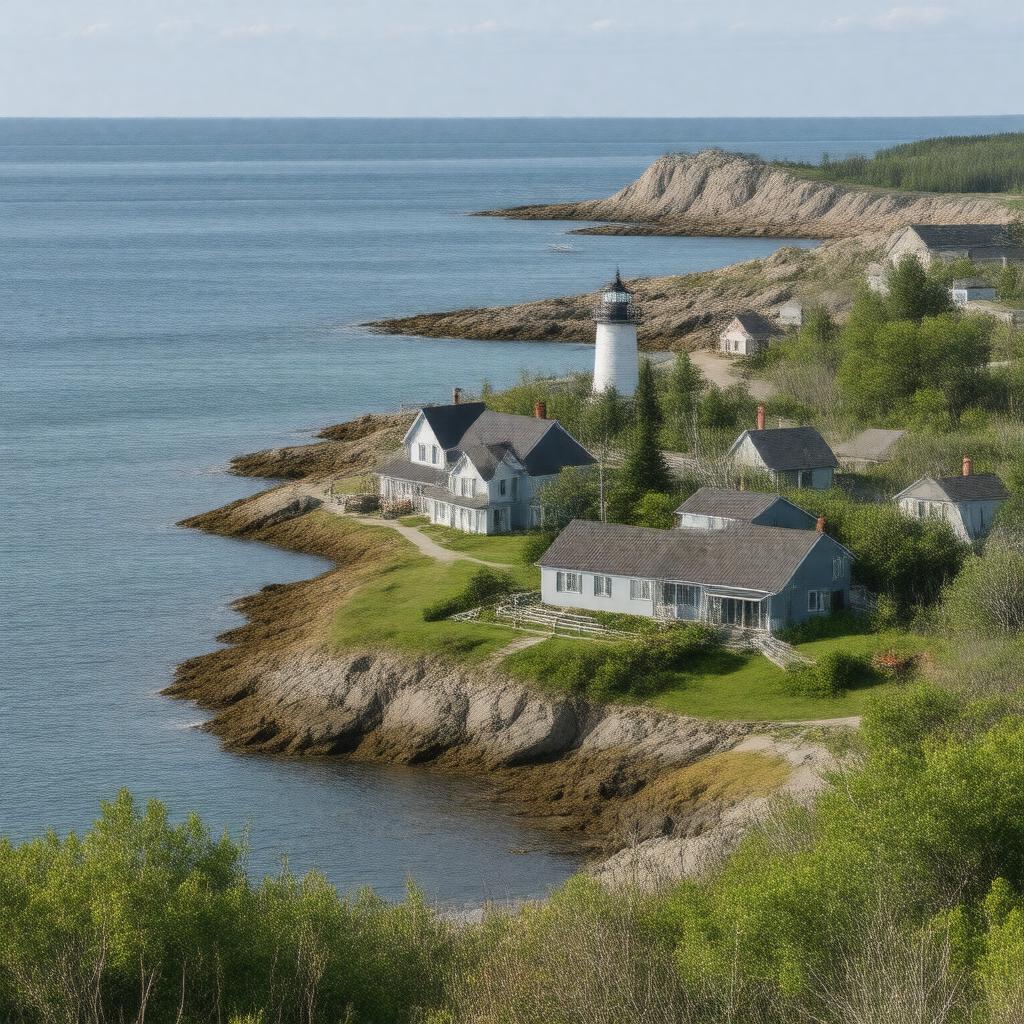 AI-created image of Fairhaven, New Brunswick