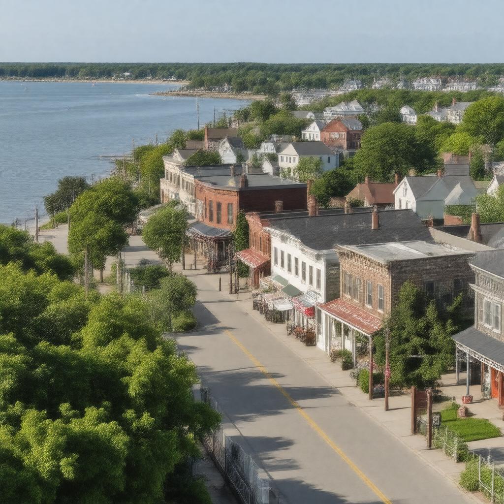 AI-created image of Fairhaven, New Jersey