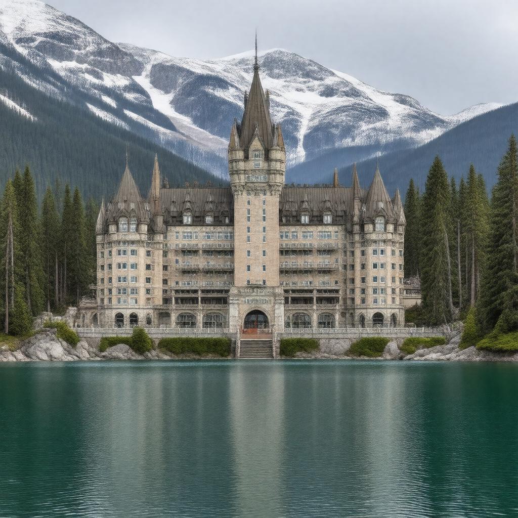 AI-created image of Fairmont Chateau Lake Louise