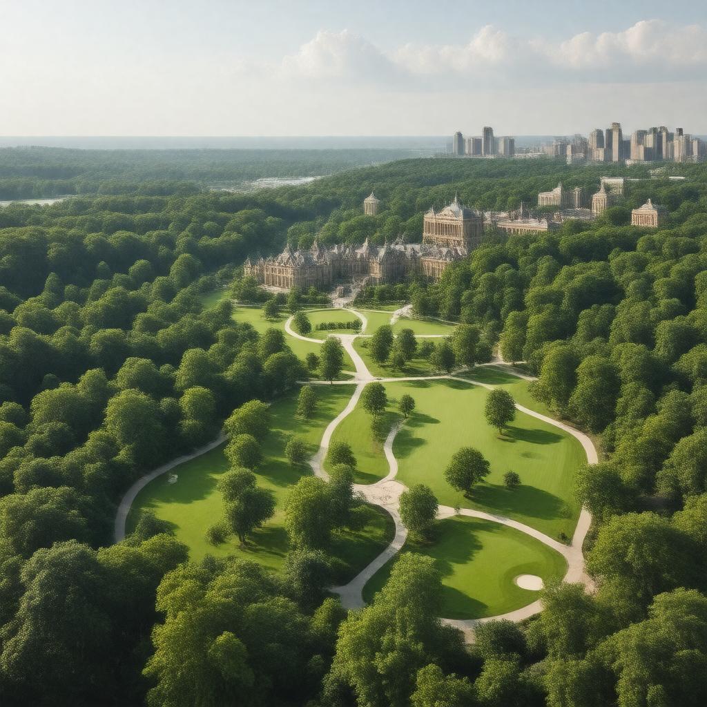 AI-created image of Fairmount Park