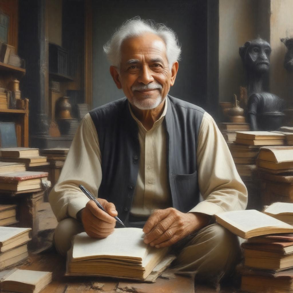 AI-created image of Faiz Ahmed Faiz