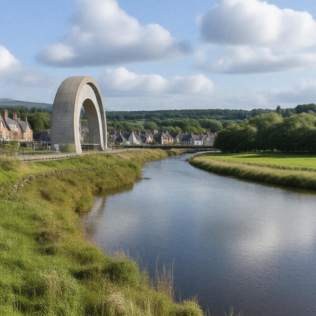 AI-created image of Falkirk, Scotland