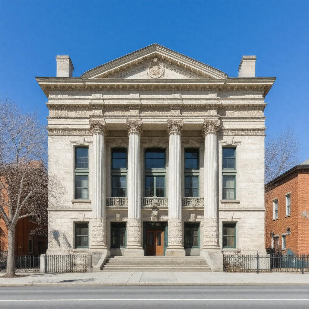 AI-created image of Fall River Public Library