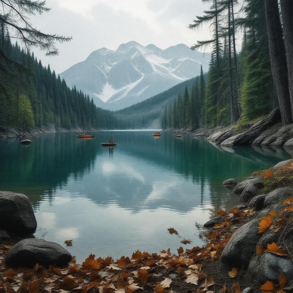 AI-created image of Fallen Leaf Lake