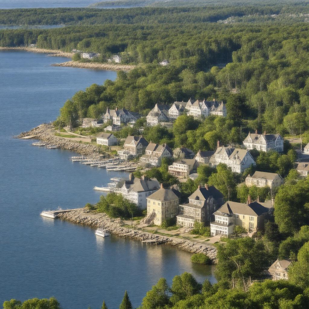 AI-created image of Falmouth, Massachusetts