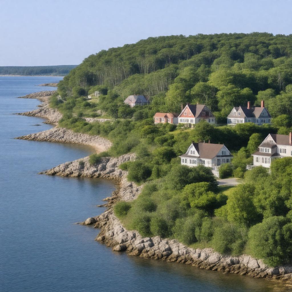 AI-created image of Falmouth, Massachusetts, United States