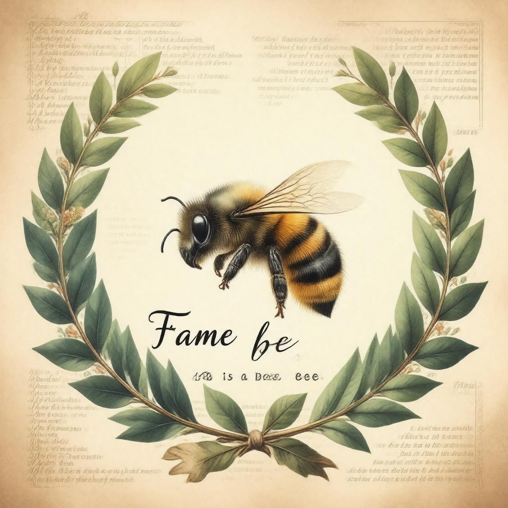Click to view larger image AI-created image of Fame is a bee