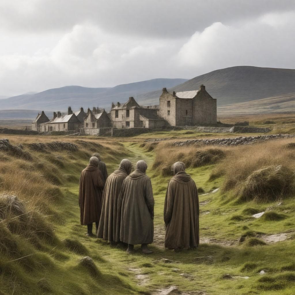 AI-created image of Famine by Liam O'Flaherty