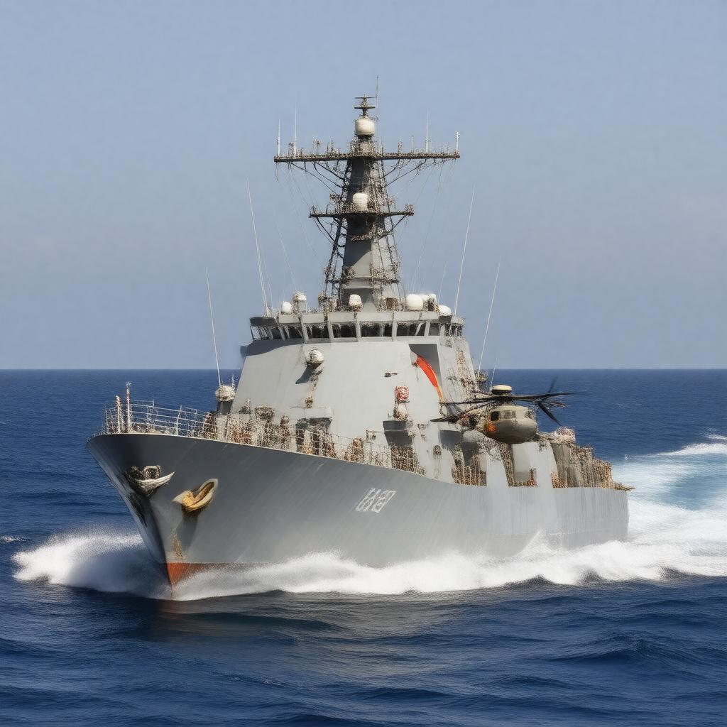 AI-created image of Famous-class cutter