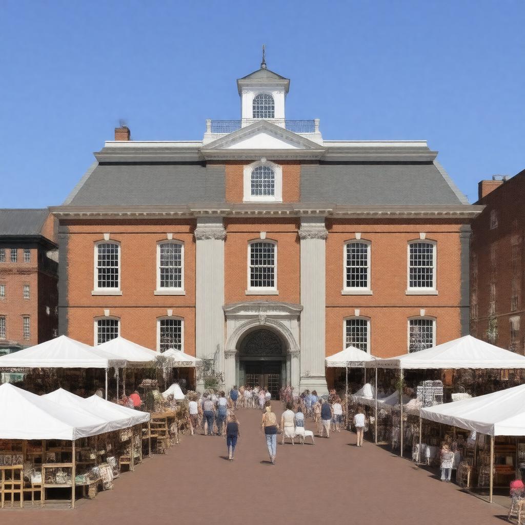 AI-created image of Faneuil Hall
