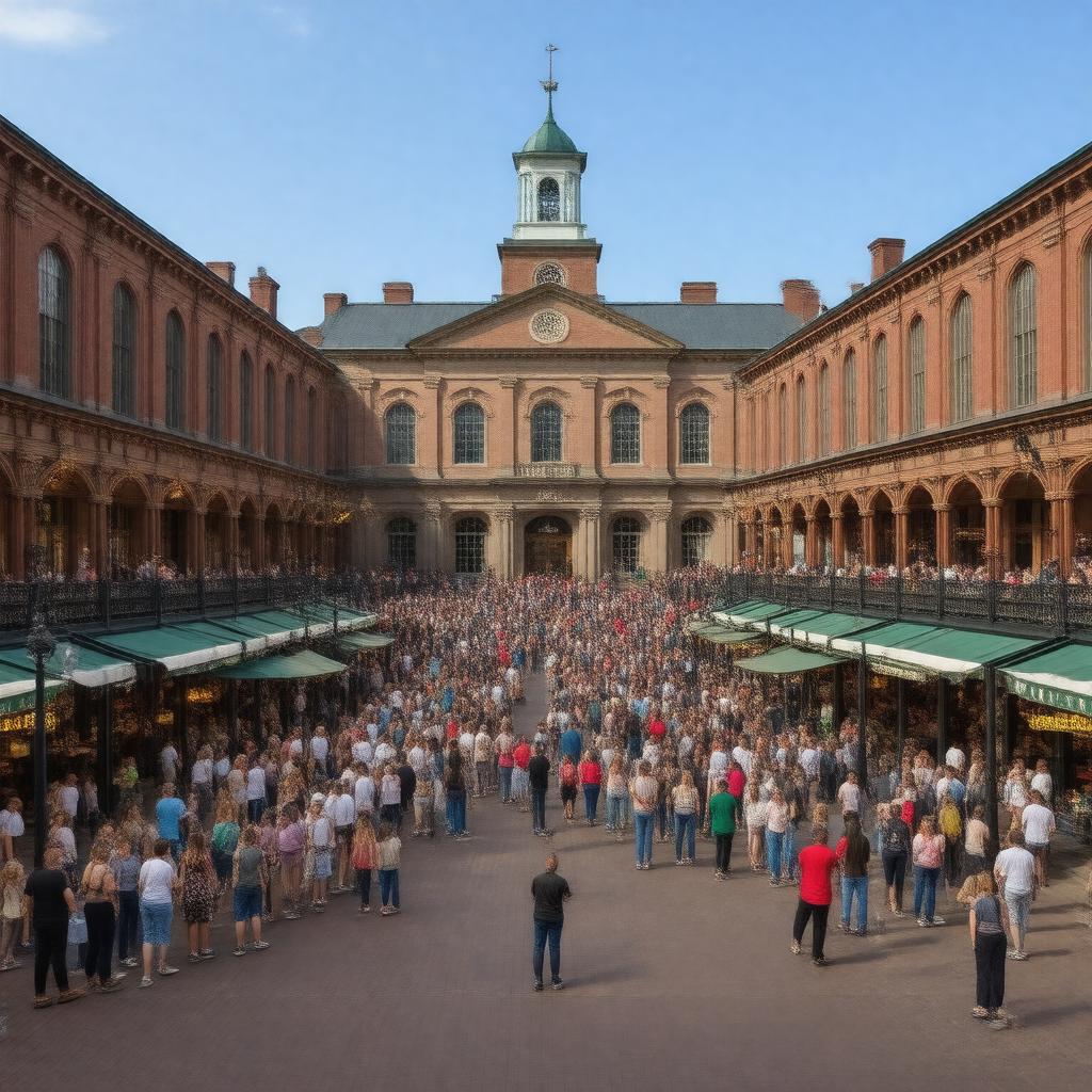 AI-created image of Faneuil Hall Marketplace