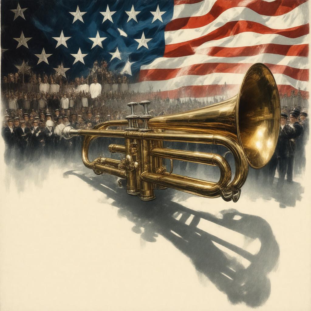 Click to view larger image AI-created image of Fanfare for the Common Man