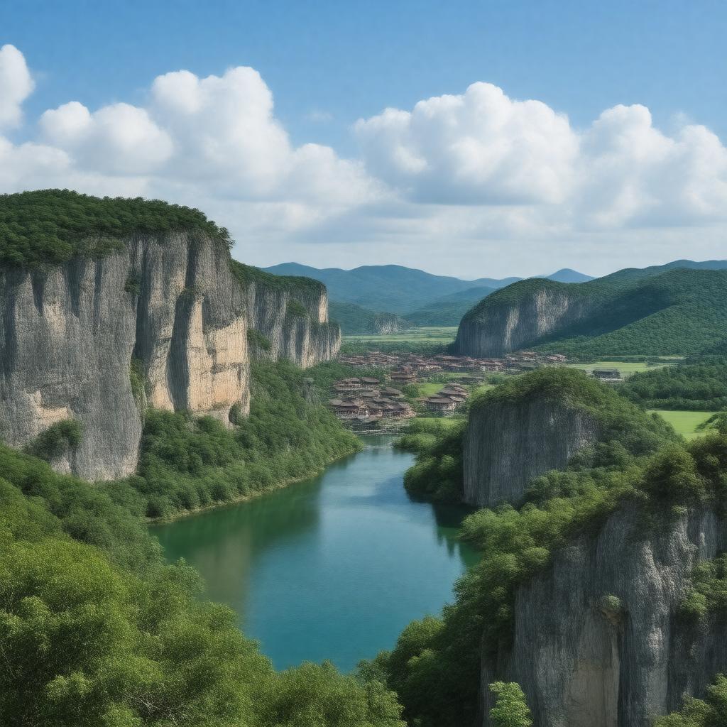 AI-created image of Fangshan District