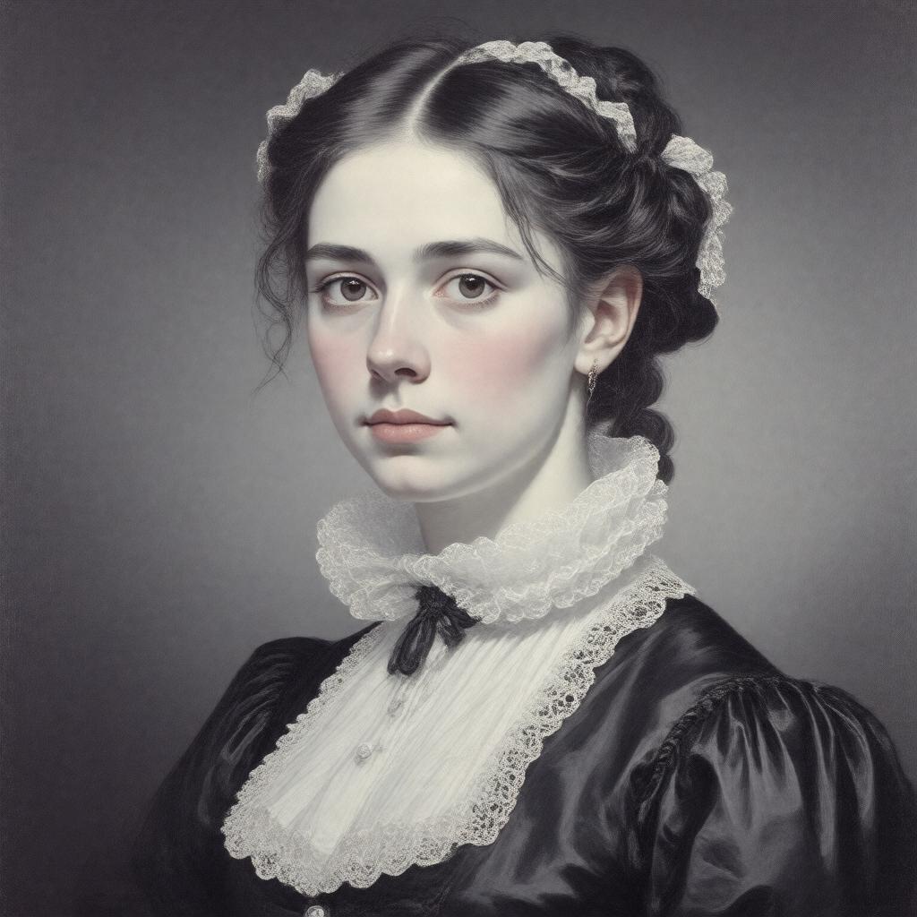 Click to view larger image AI-created image of Fanny Keats