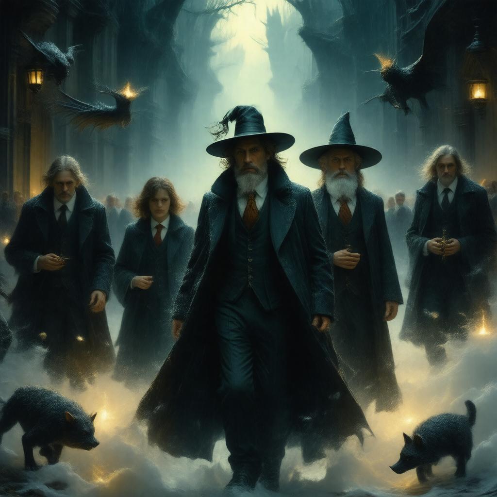 AI-created image of Fantastic Beasts films