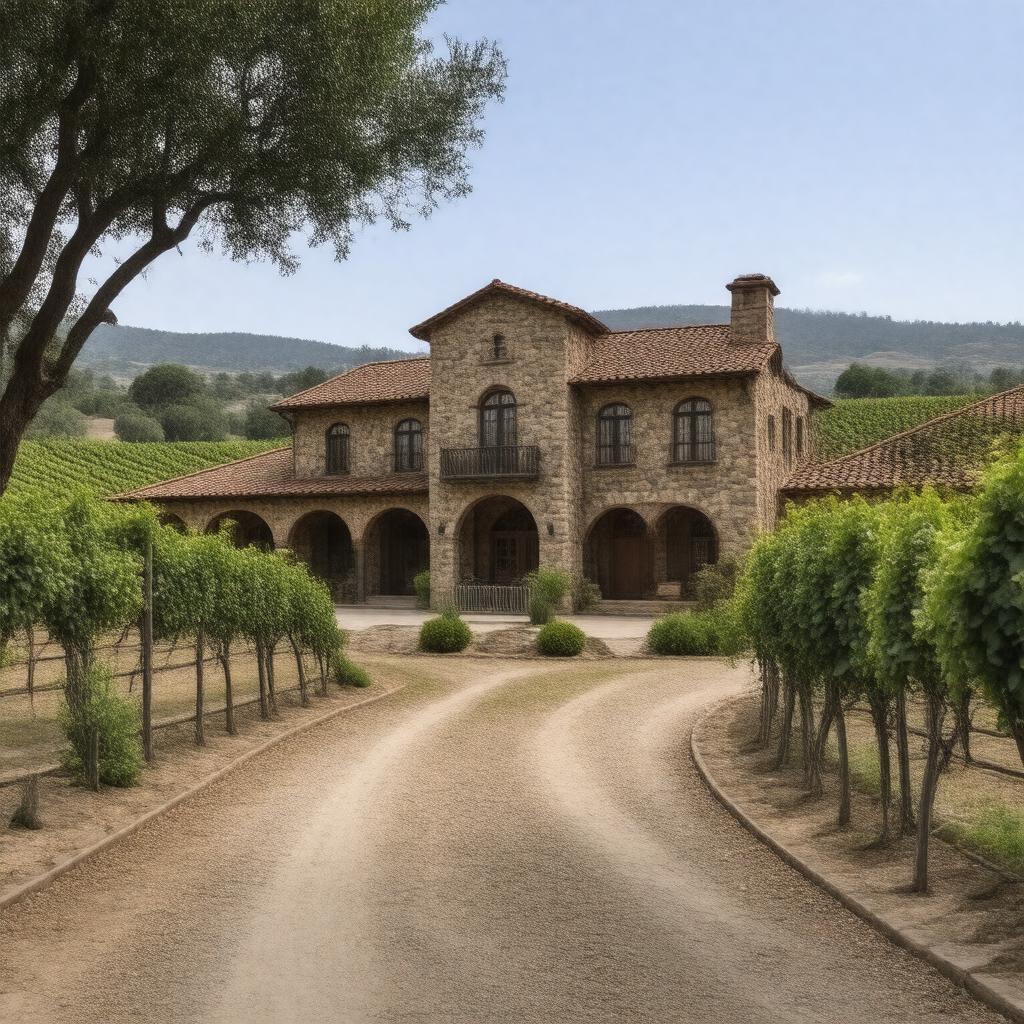 AI-created image of Far Niente Winery