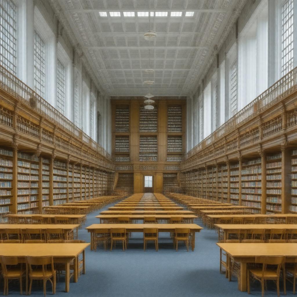 Click to view larger image AI-created image of Farber Library