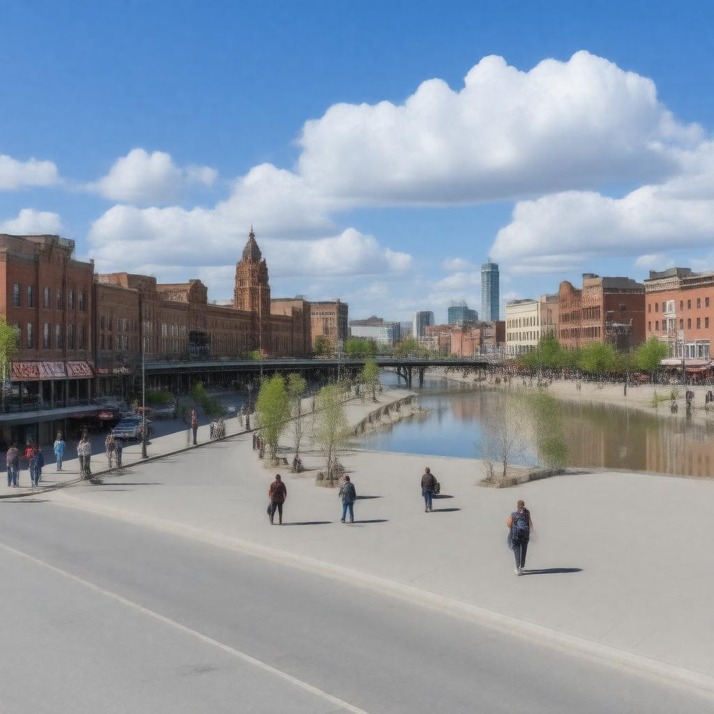 AI-created image of Fargo, North Dakota, USA