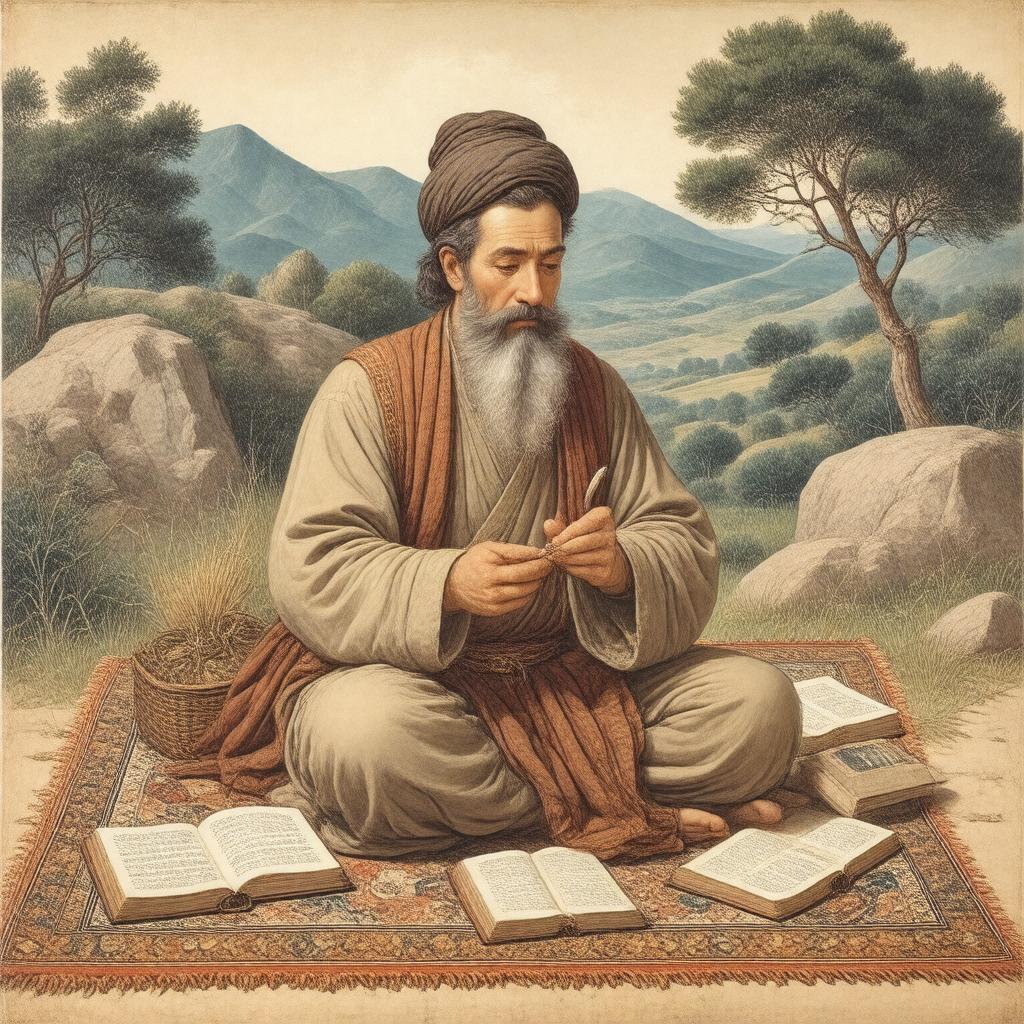 AI-created image of Fariduddin Attar