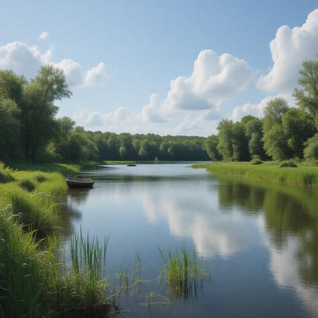 Click to view larger image AI-created image of Farm Pond