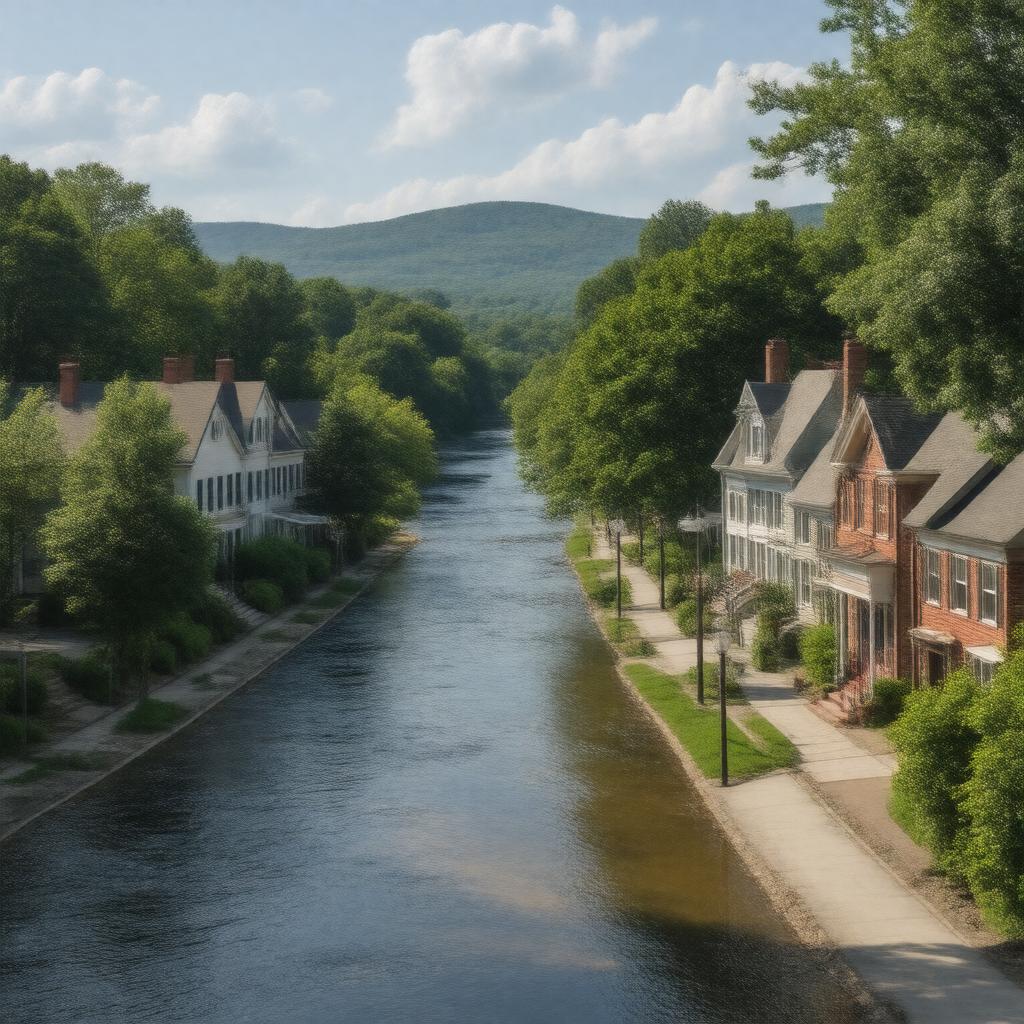 AI-created image of Farmington, Connecticut, United States