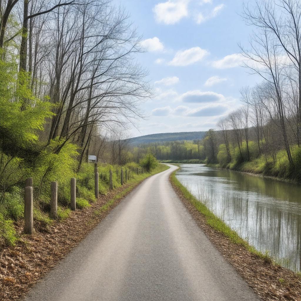 AI-created image of Farmington River Trail