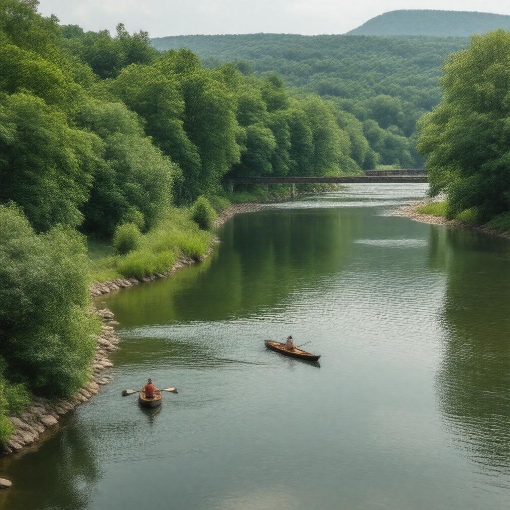 AI-created image of Farmington River