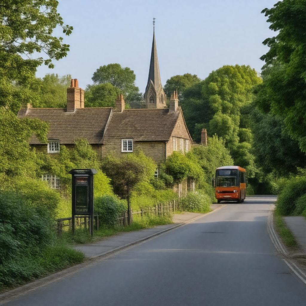 Click to view larger image AI-created image of Farnborough, London, England