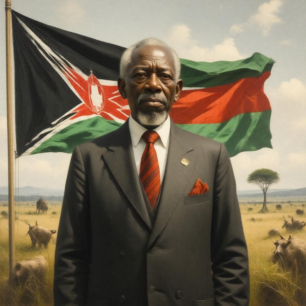 AI-created image of Father of the Nation (Kenya)