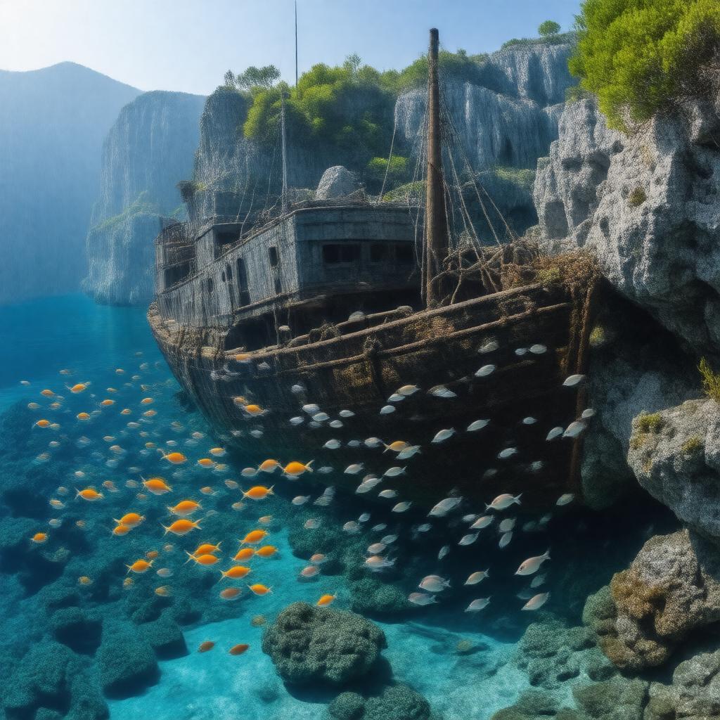 AI-created image of Fathom Five National Marine Park