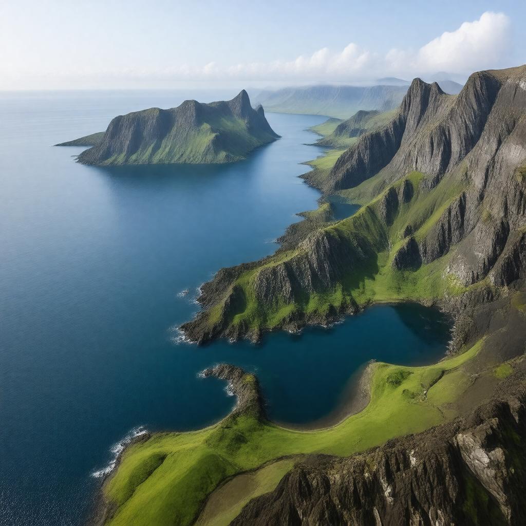 AI-created image of Faxaflói Bay