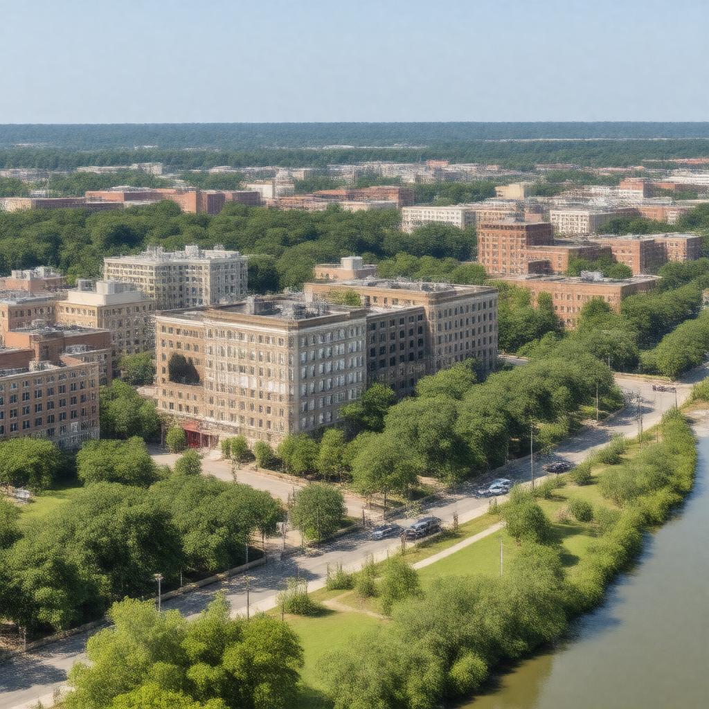 AI-created image of Fayetteville, North Carolina, USA