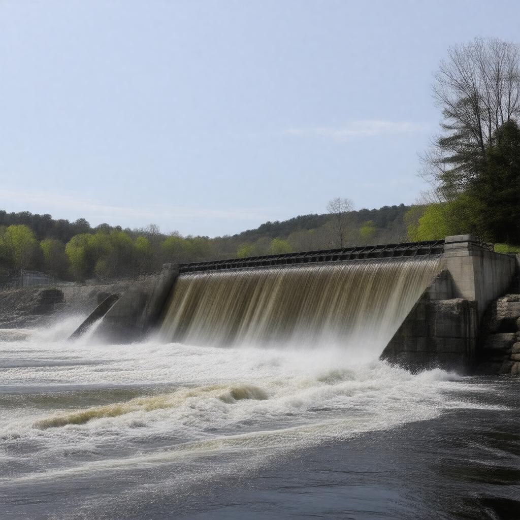 AI-created image of Fayville Dam