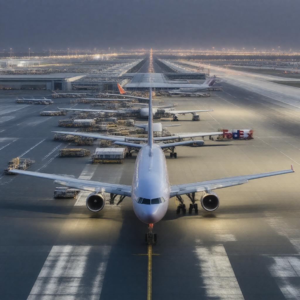 Click to view larger image AI-created image of FedEx global hub
