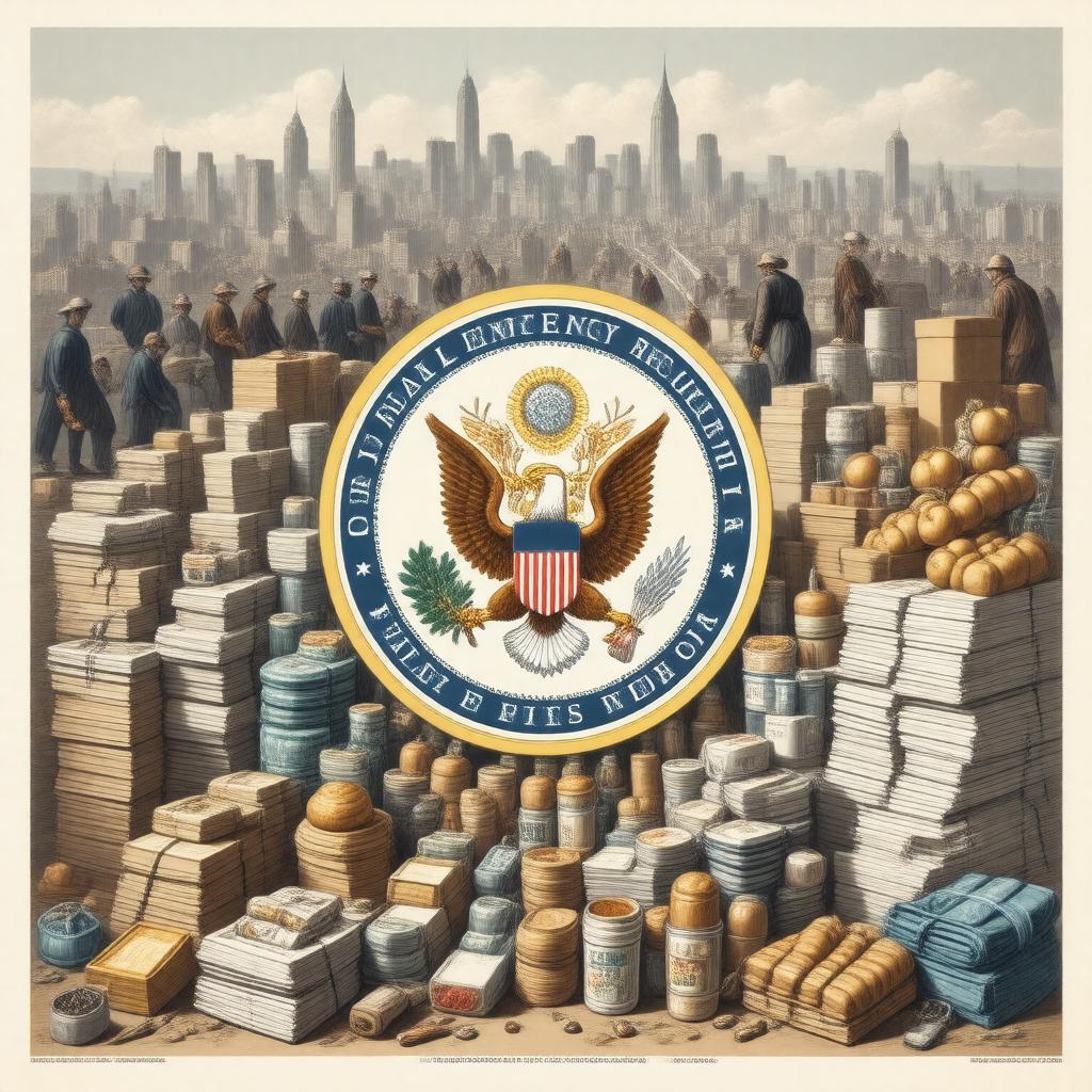 Click to view larger image AI-created image of Federal Emergency Relief Administration