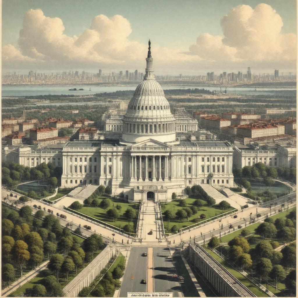 AI-created image of Federal Works Agency