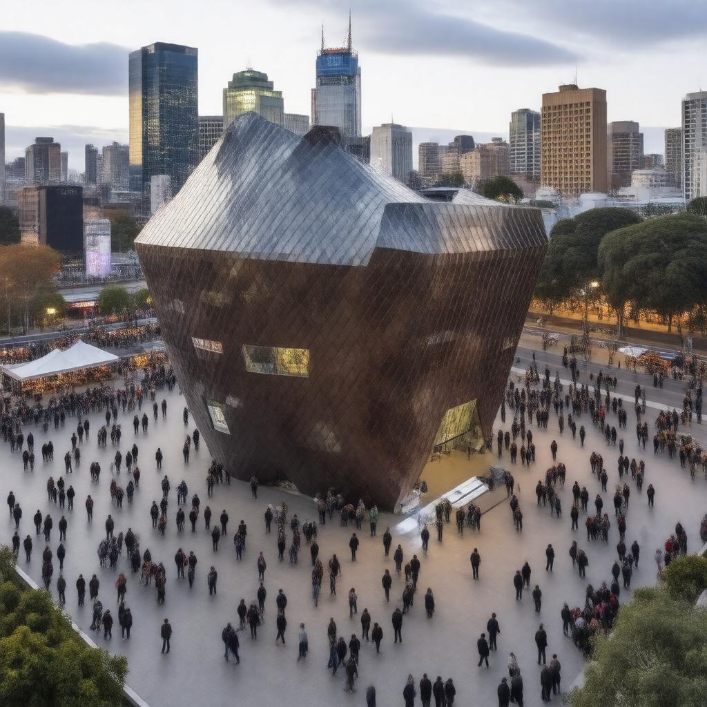 AI-created image of Federation Square
