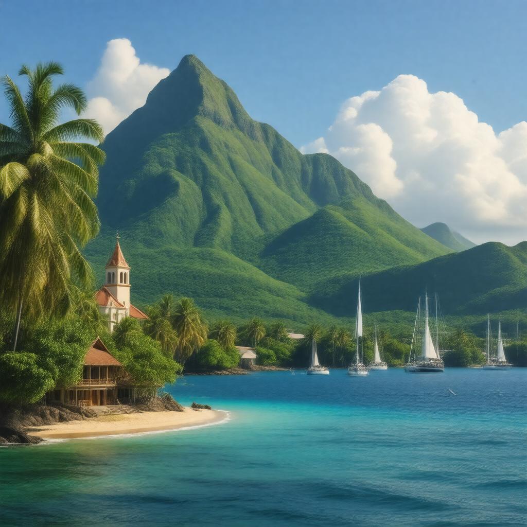 AI-created image of Federation of Saint Kitts and Nevis