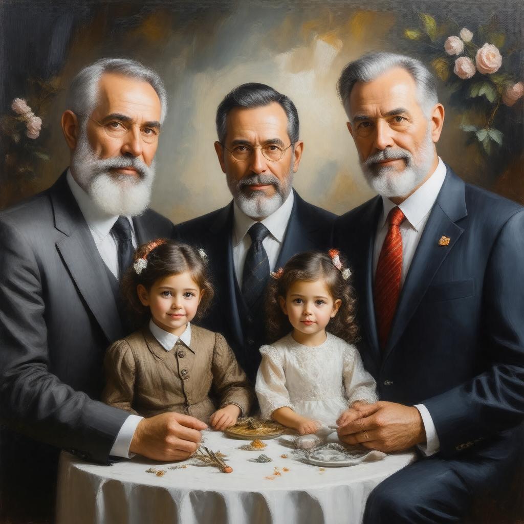 AI-created image of Feinberg family