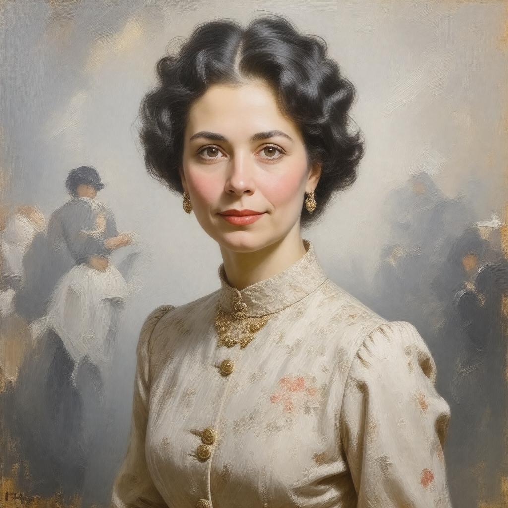 AI-created image of Felicia Schiff Warburg