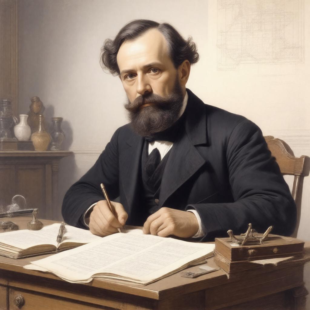 AI-created image of Felix Klein