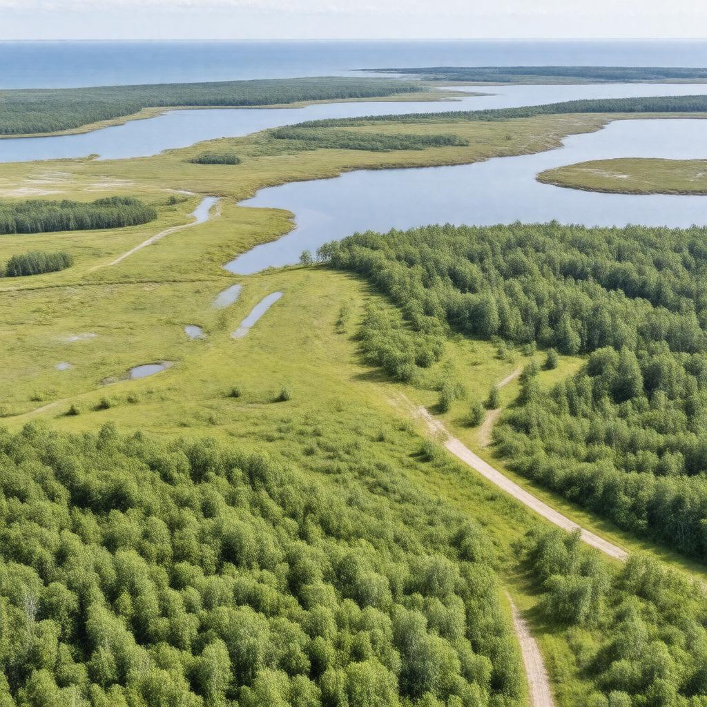 AI-created image of Felix Neck Wildlife Sanctuary