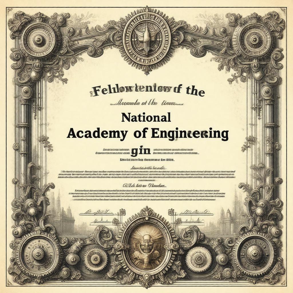 AI-created image of Fellow of the National Academy of Engineering
