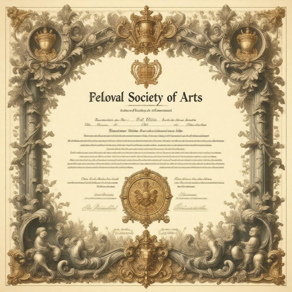 Click to view larger image AI-created image of Fellow of the RSA (FRSA)