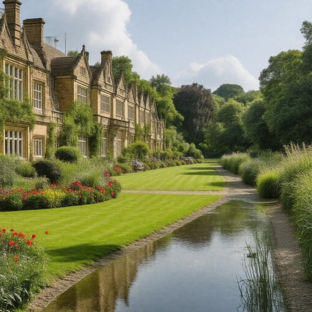 Click to view larger image AI-created image of Fellows' Garden